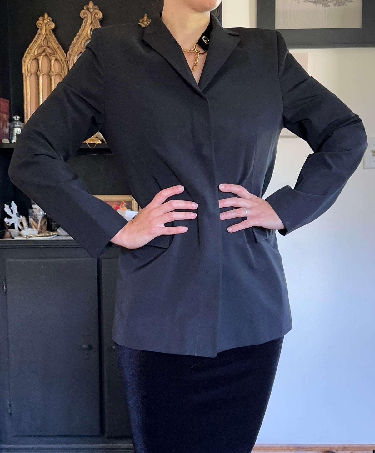 Minimalist Goth Blazer S/M