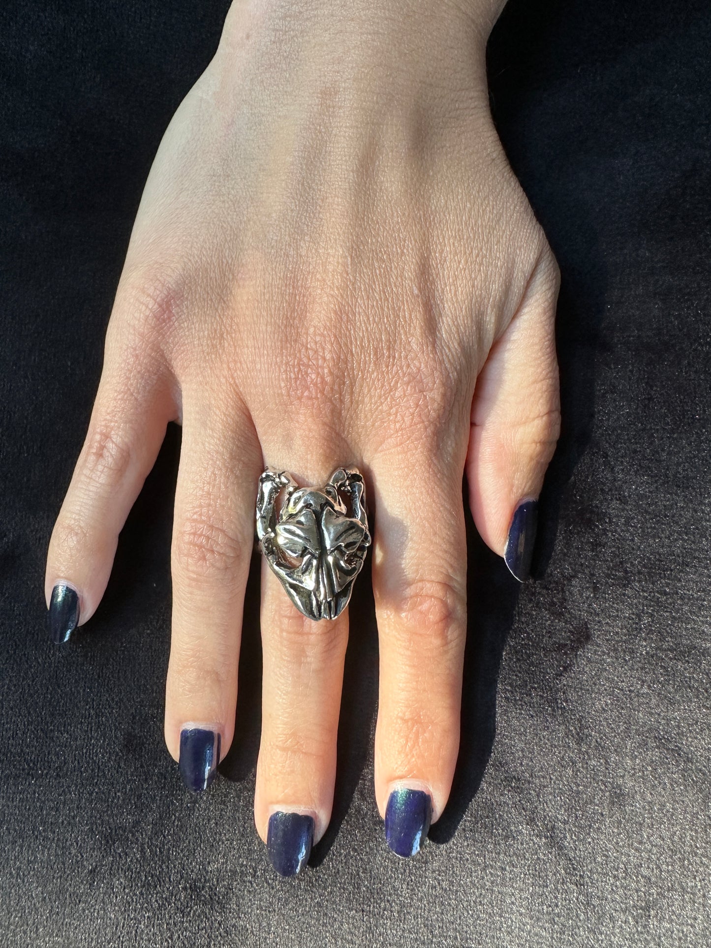 Alchemy Gothic Viper Skull Ring SZ 7