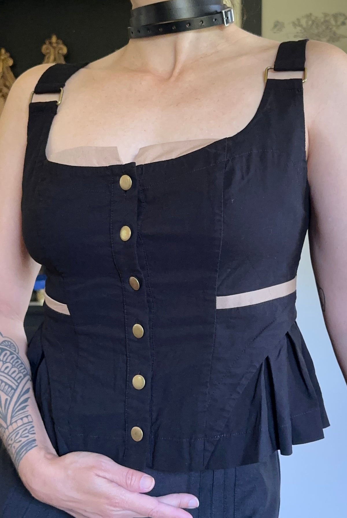 Romantic Goth Bodice Top S/M