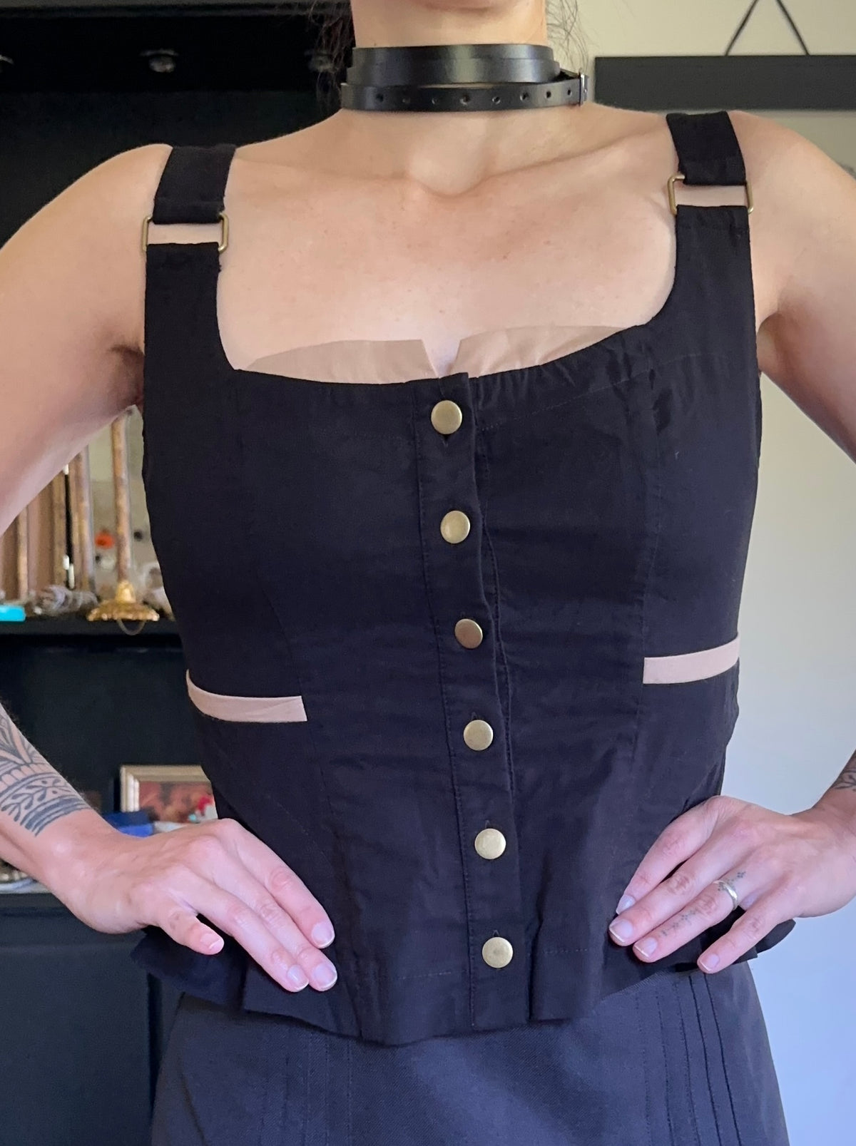 Romantic Goth Bodice Top S/M