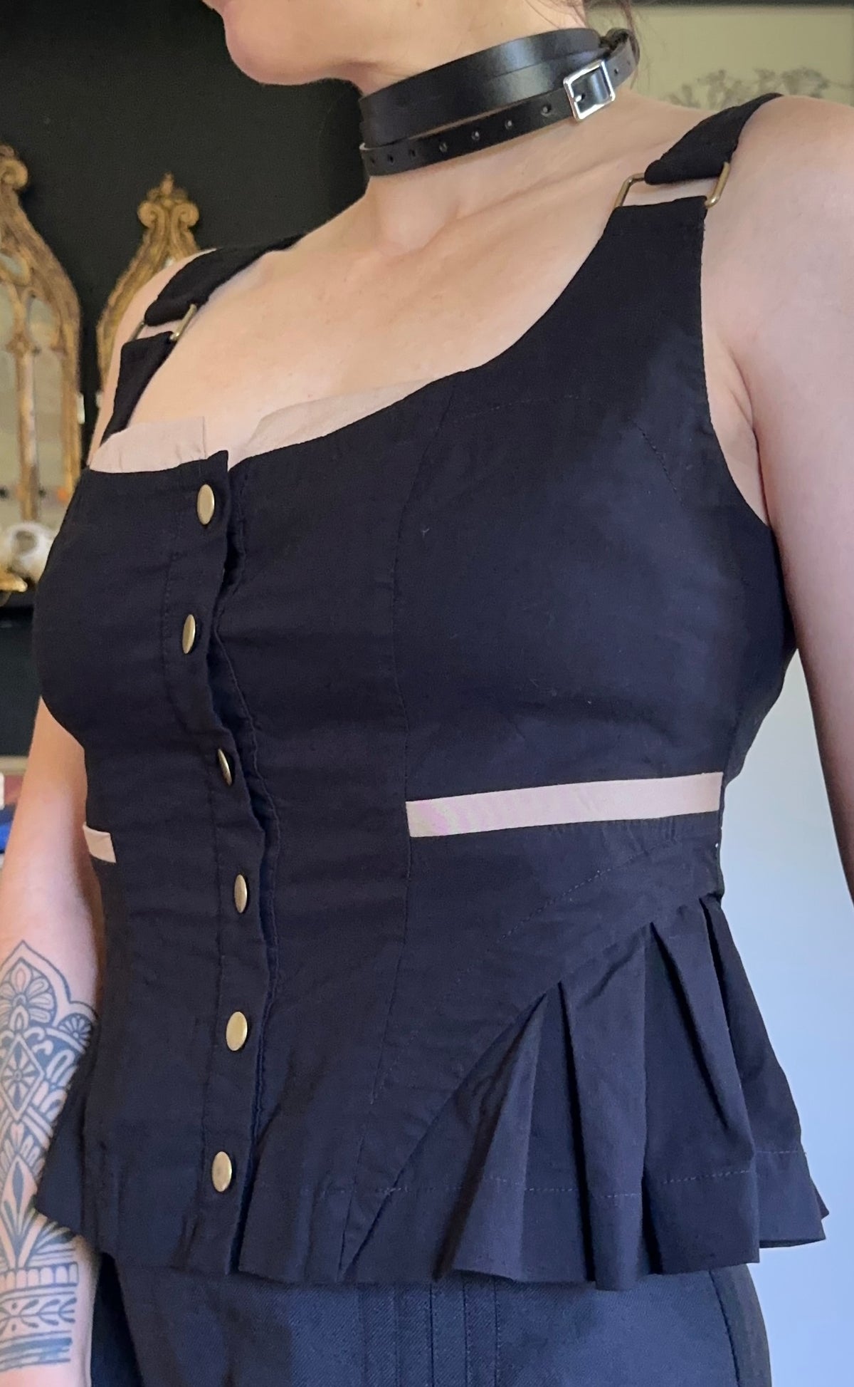 Romantic Goth Bodice Top S/M