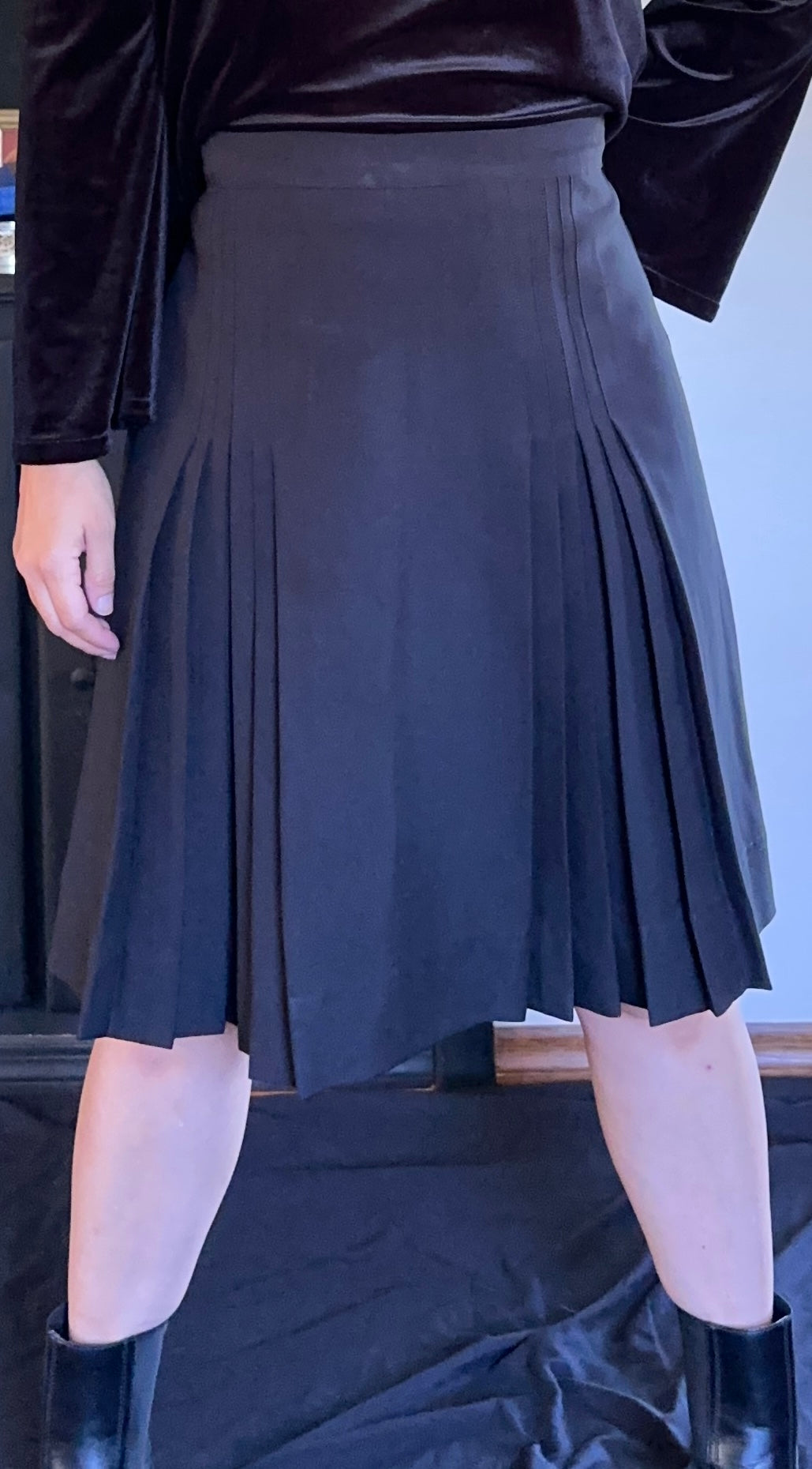 Pleated Goth Skirt M/L