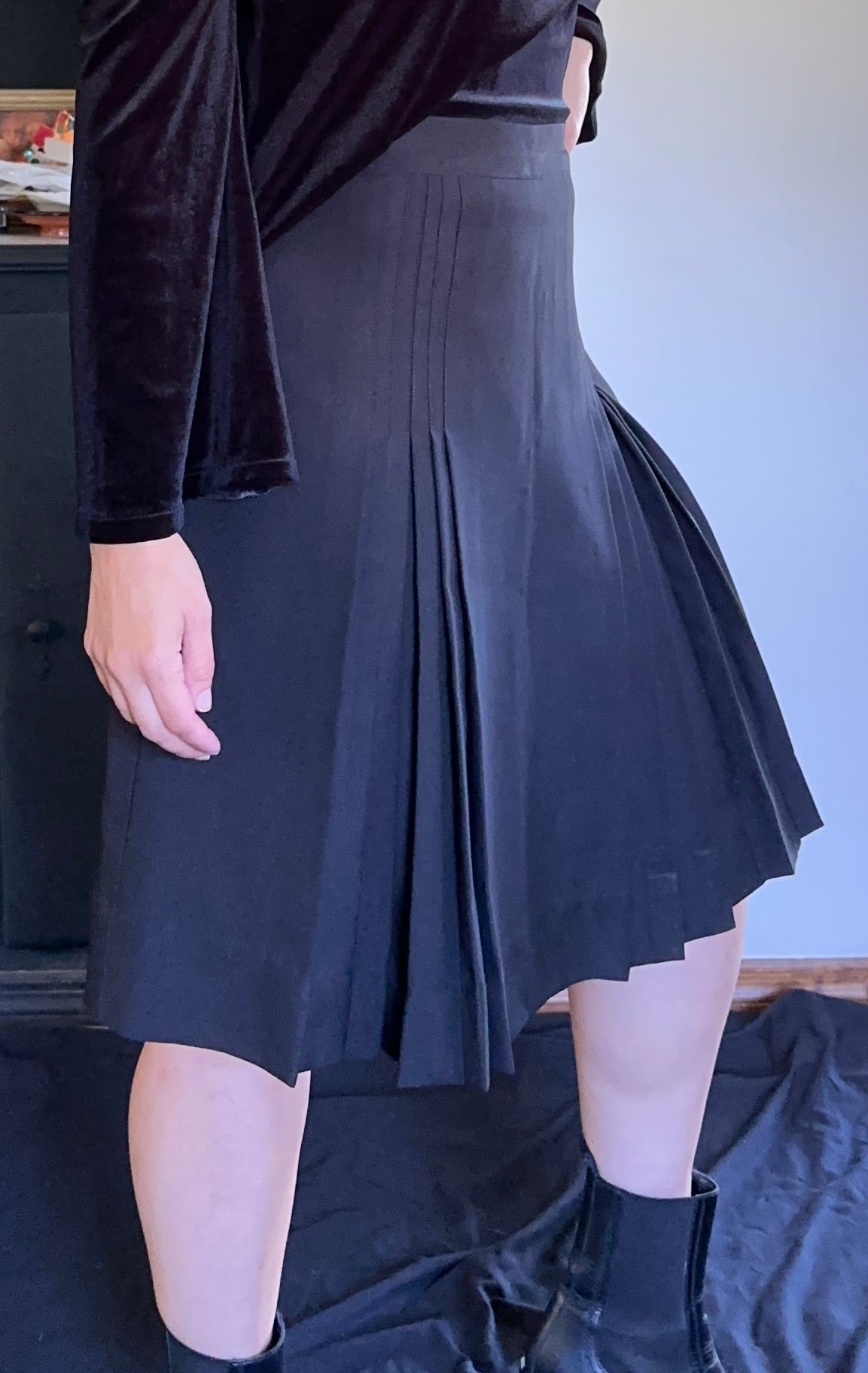 Pleated Goth Skirt M/L