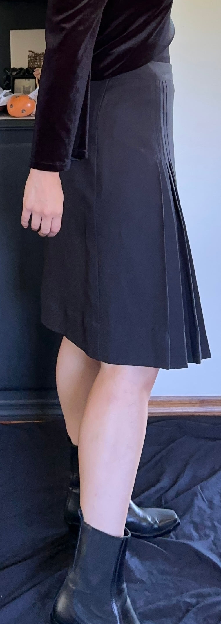 Pleated Goth Skirt M/L