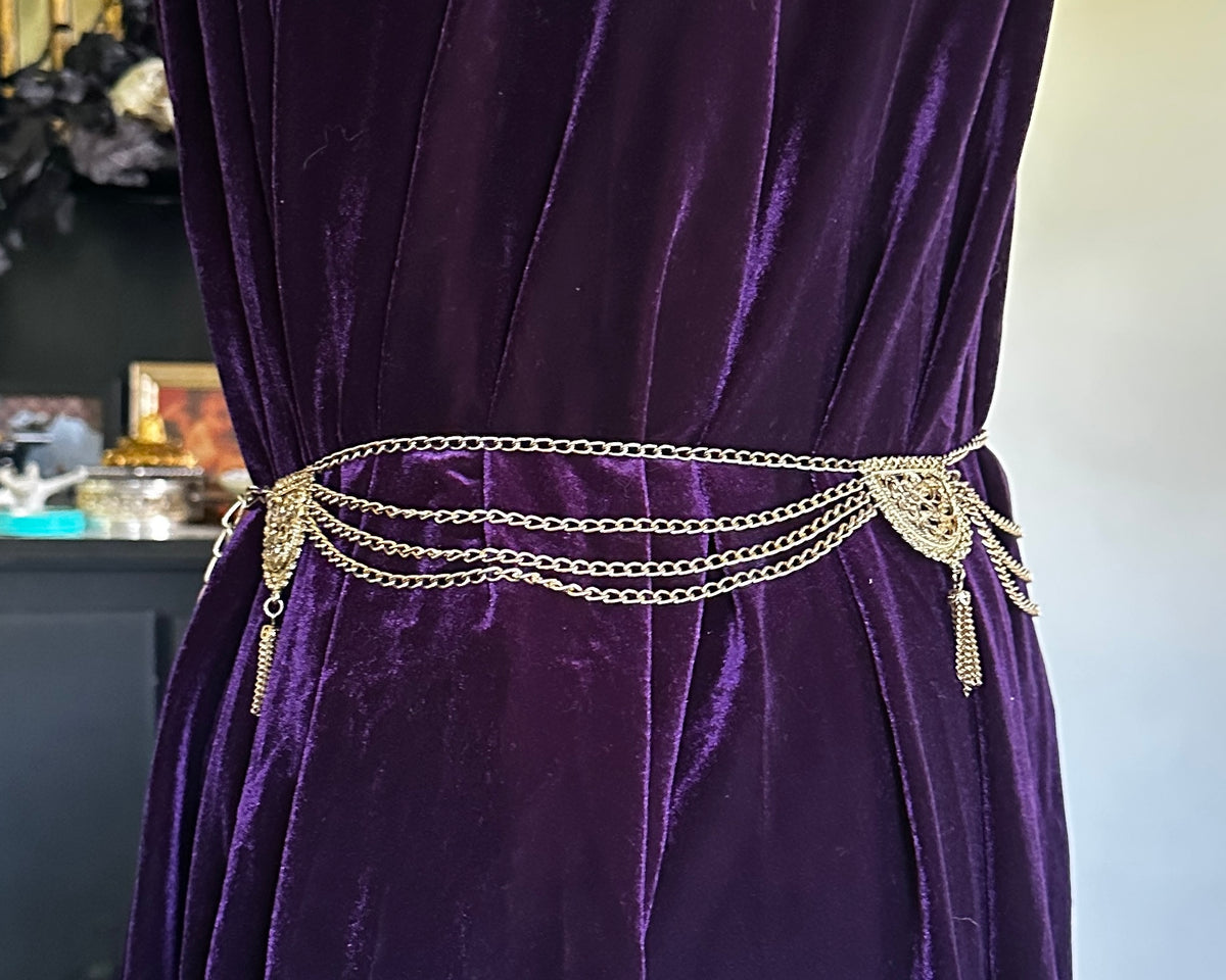 Renaissance Gold Chain Belt 28" - 42"