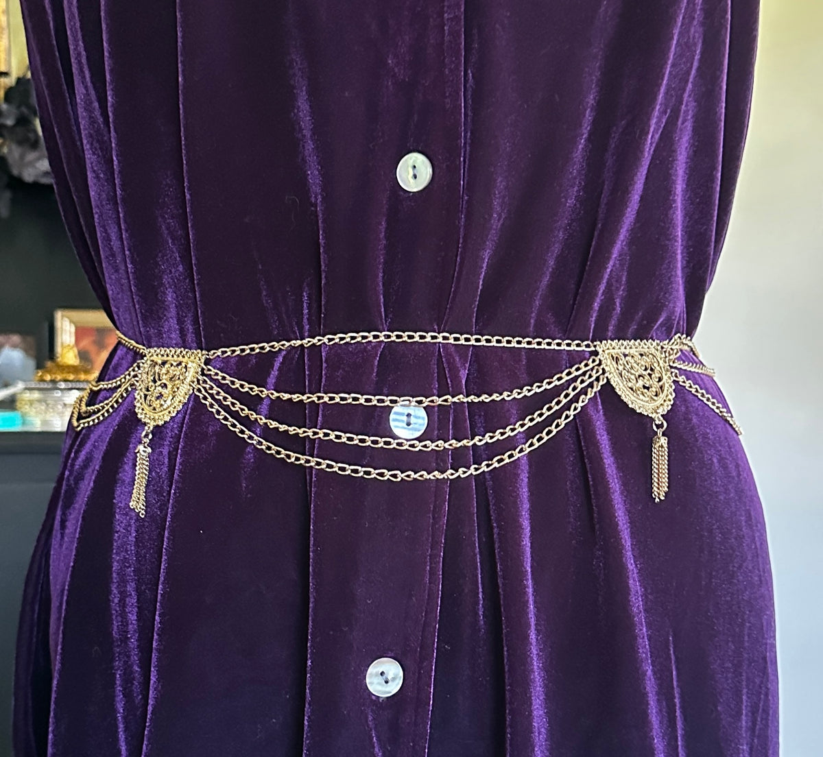 Renaissance Gold Chain Belt 28" - 42"