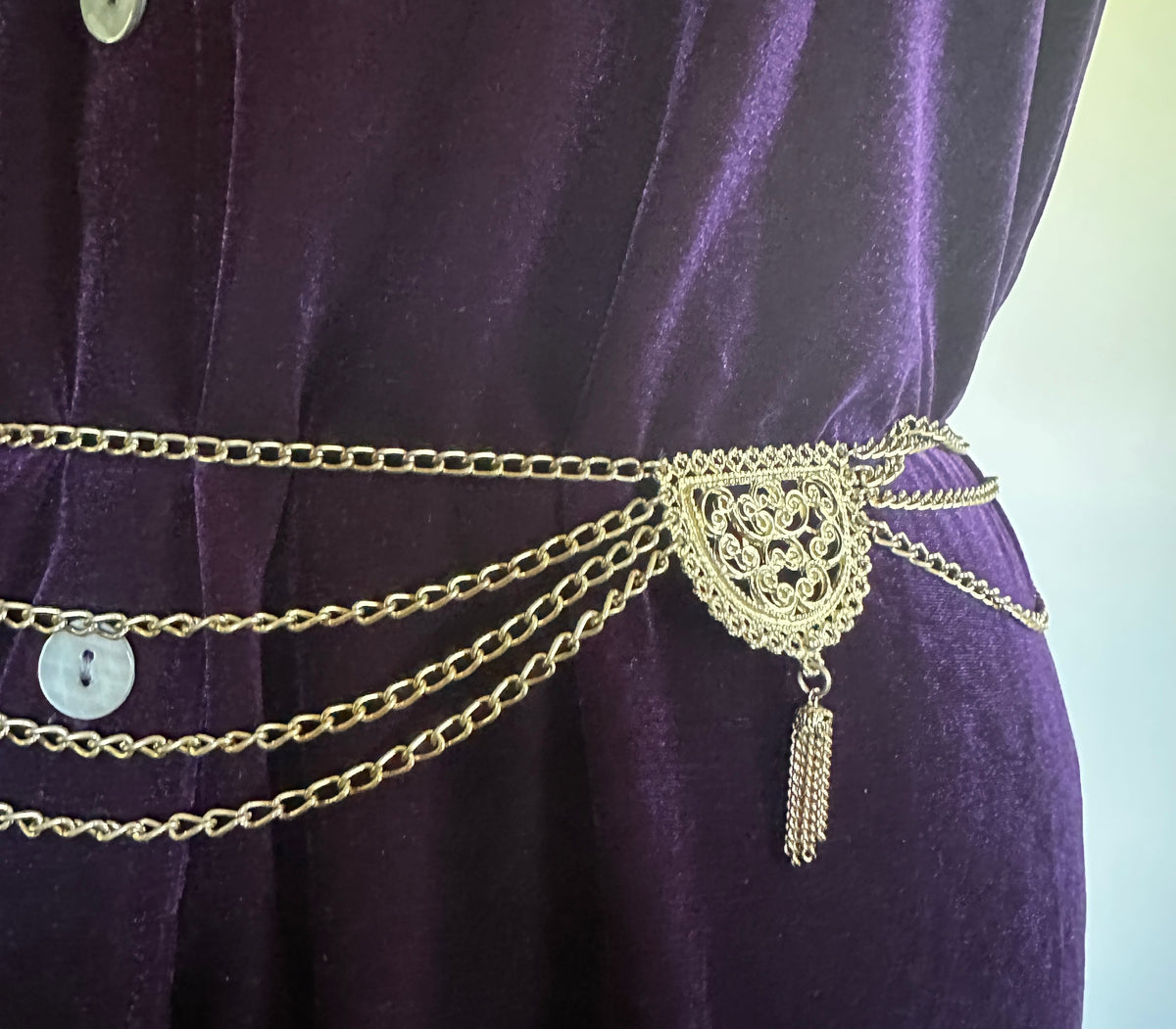 Renaissance Gold Chain Belt 28" - 42"