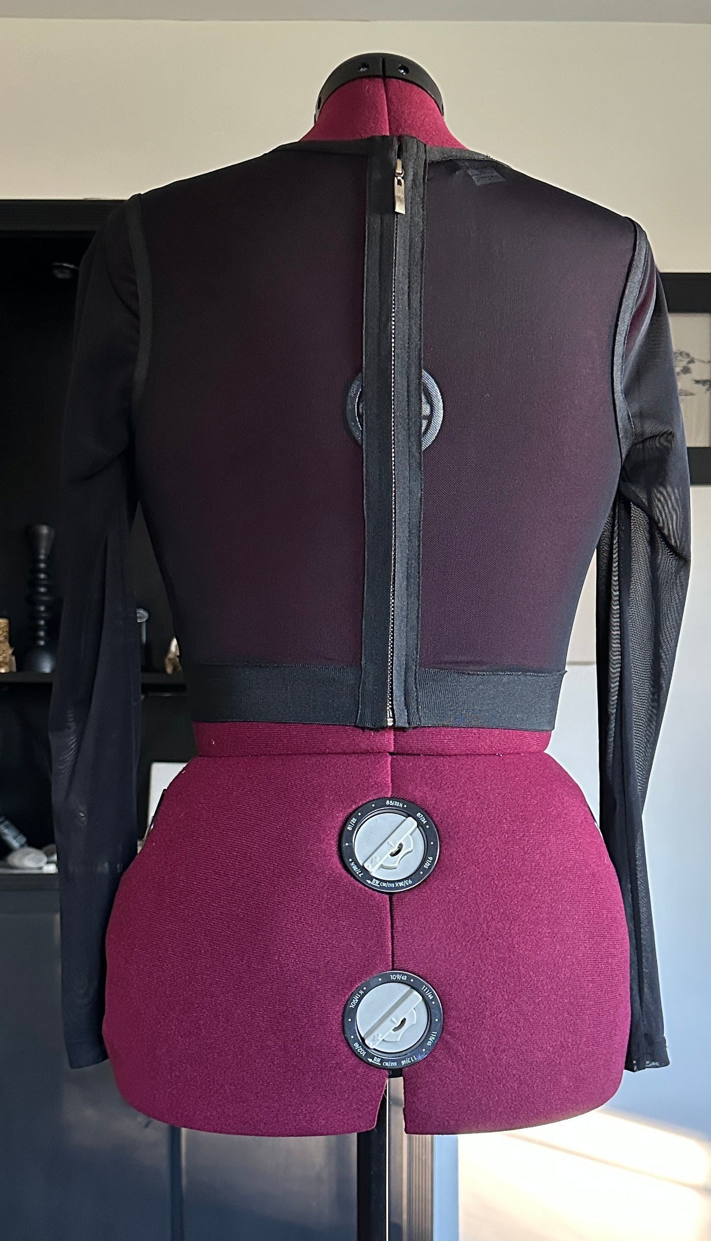 Vintage bebe Mesh Crop Top L