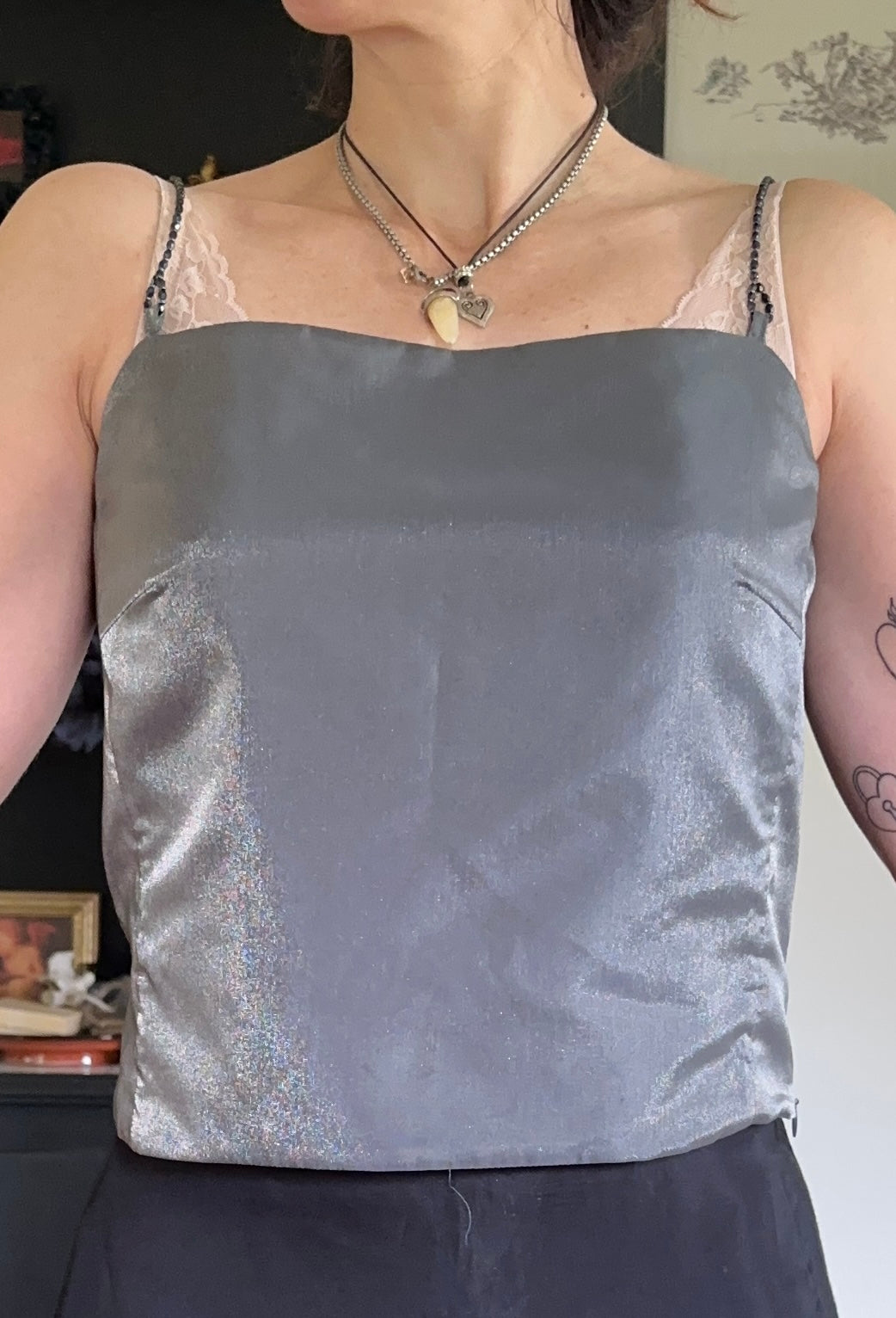 Y2K Square Neck Tank S
