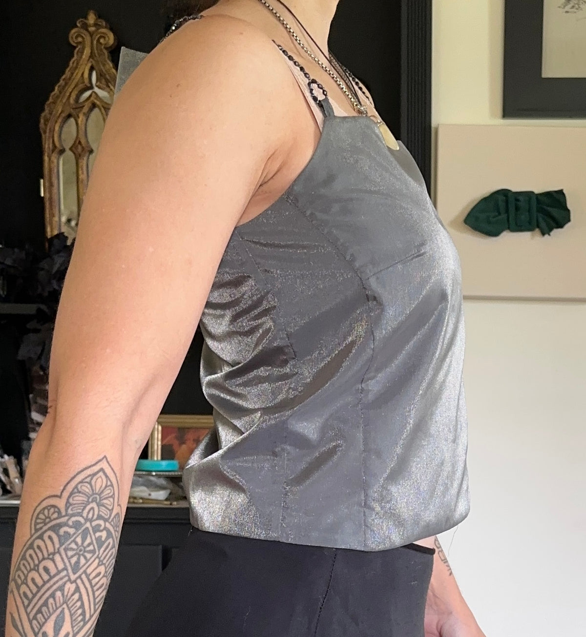 Y2K Square Neck Tank S