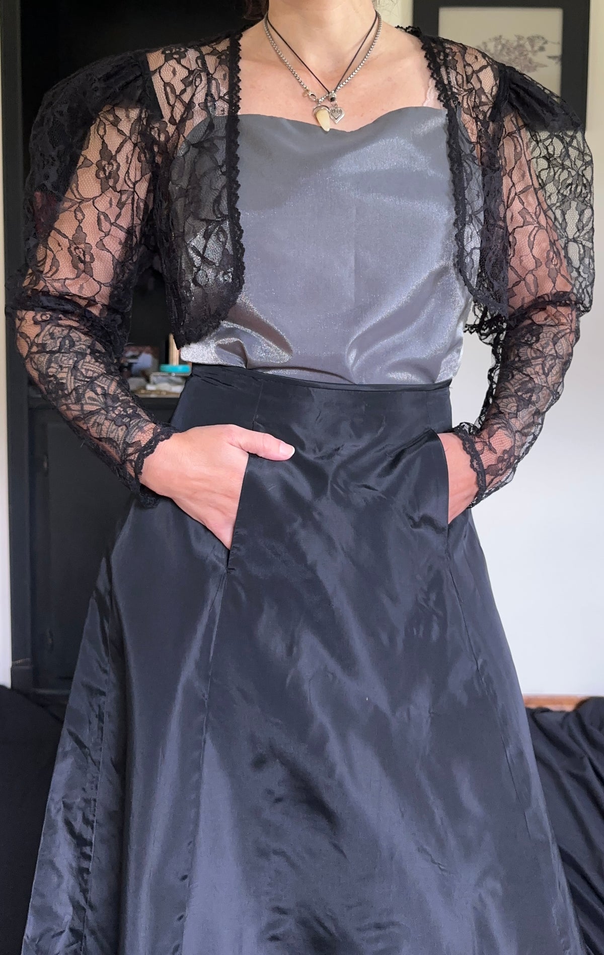 Victorian Goth Skirt XS