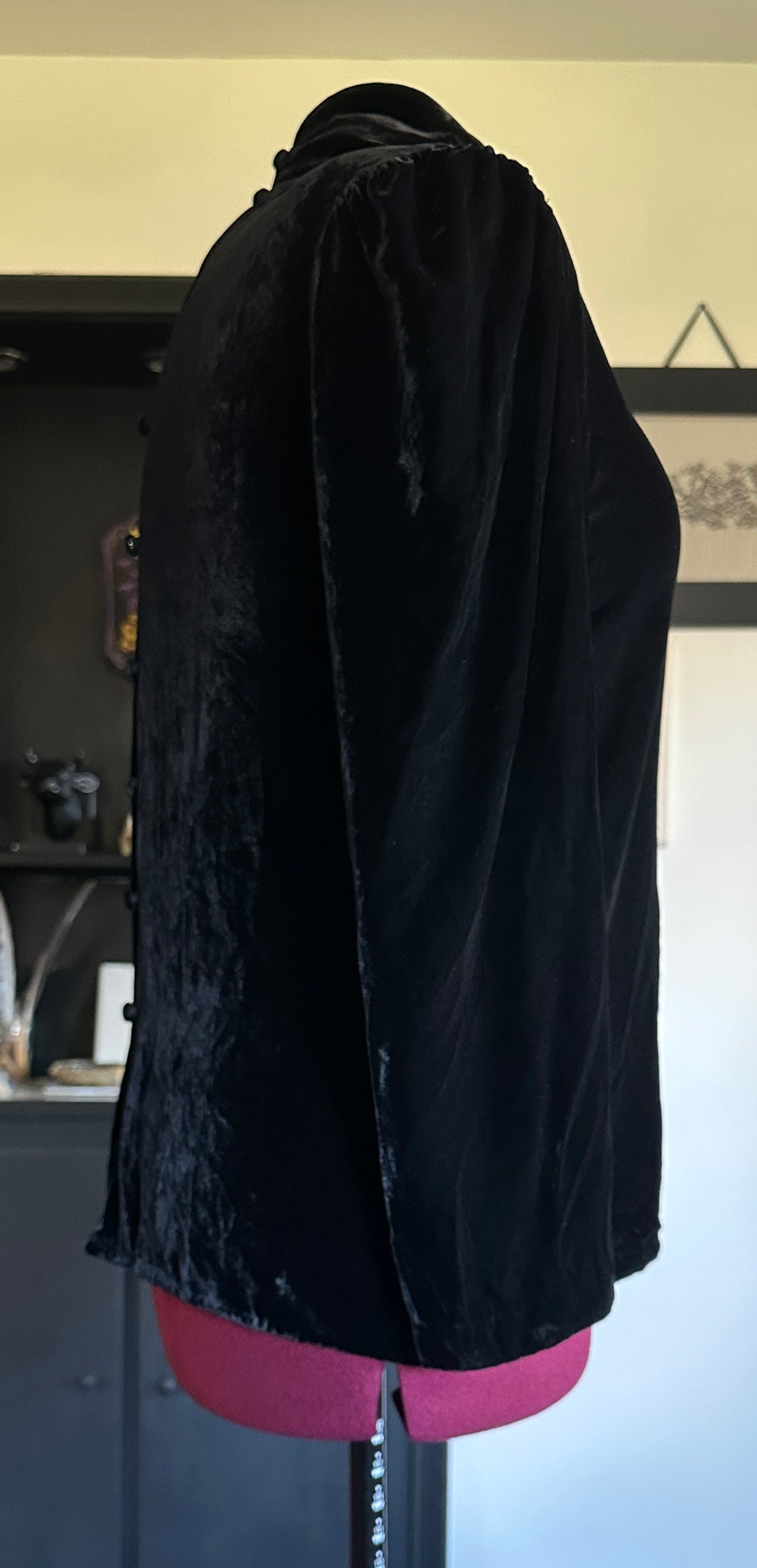 Vintage Black Victorian Velvet Top 16