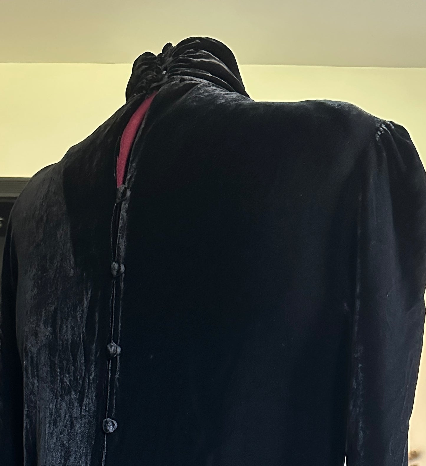 Vintage Black Victorian Velvet Top 16