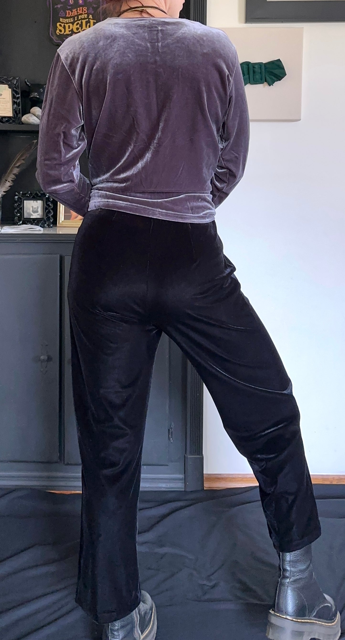 Stretch Velvet Pant Petite S