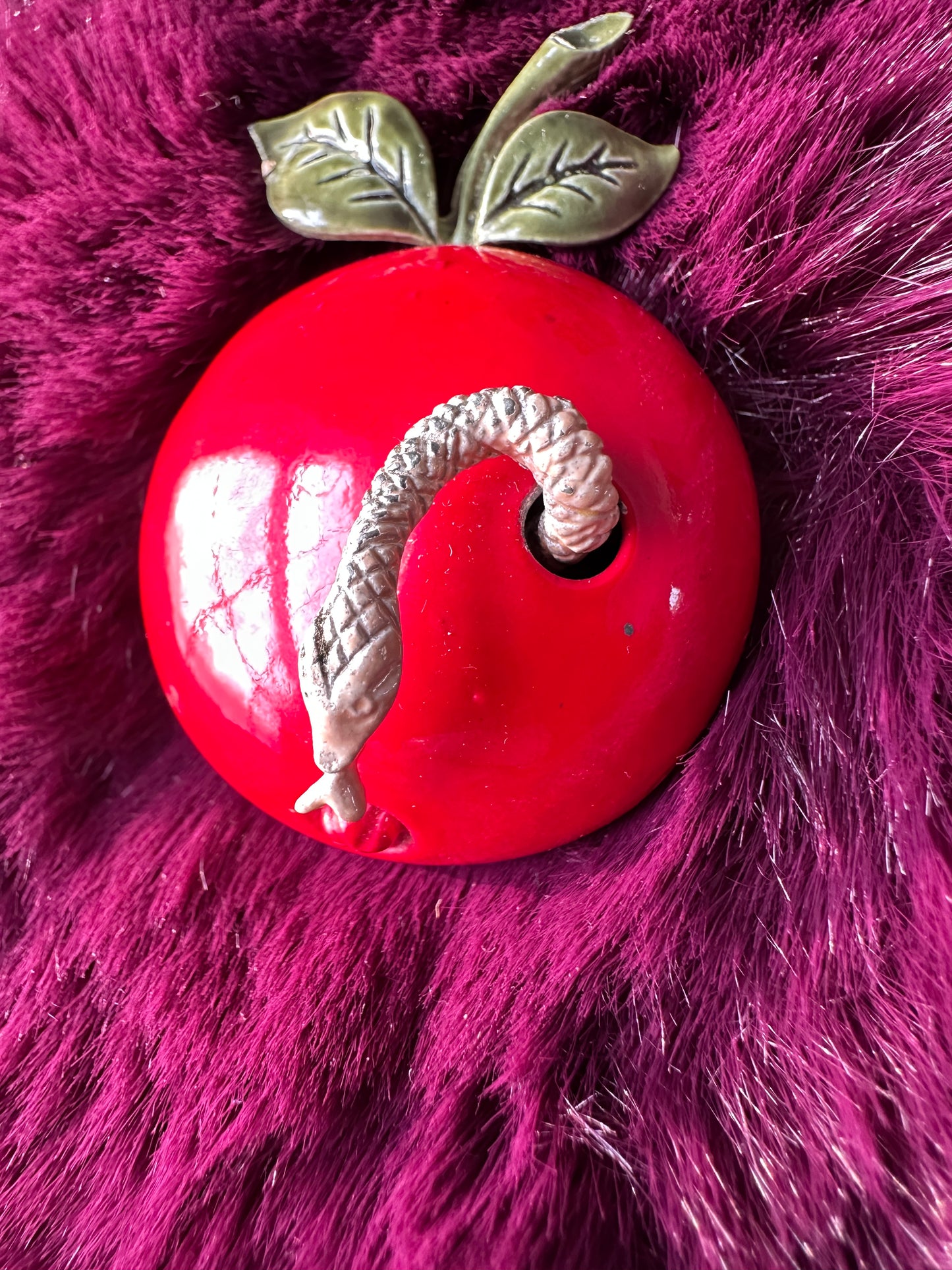 Apple & Snake Pin