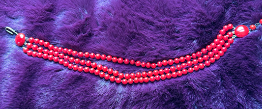 Vintage 50s Beaded Choker Necklace