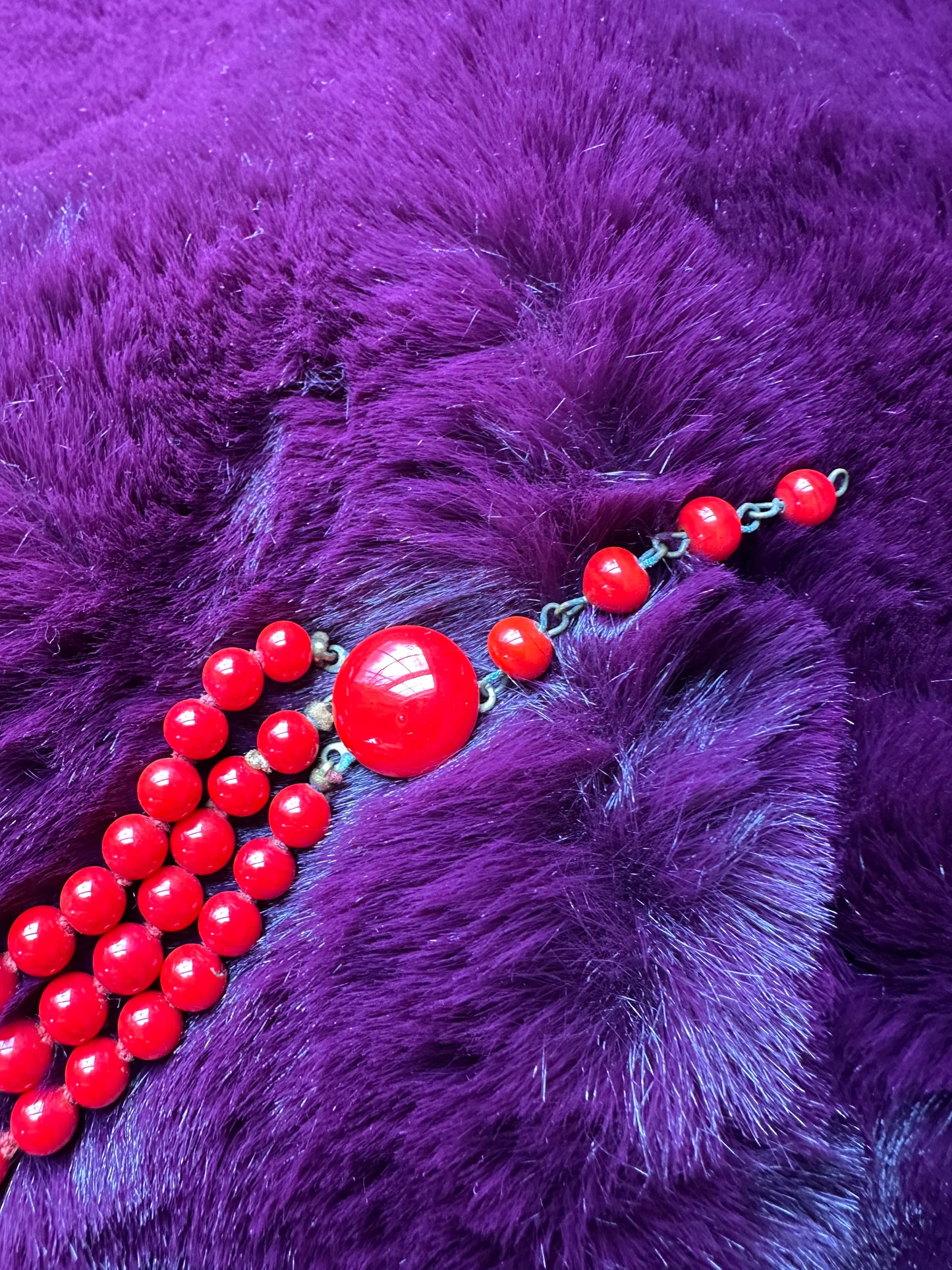 Vintage 50s Beaded Choker Necklace
