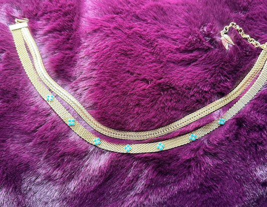 70s Gold Plated Collar Necklace