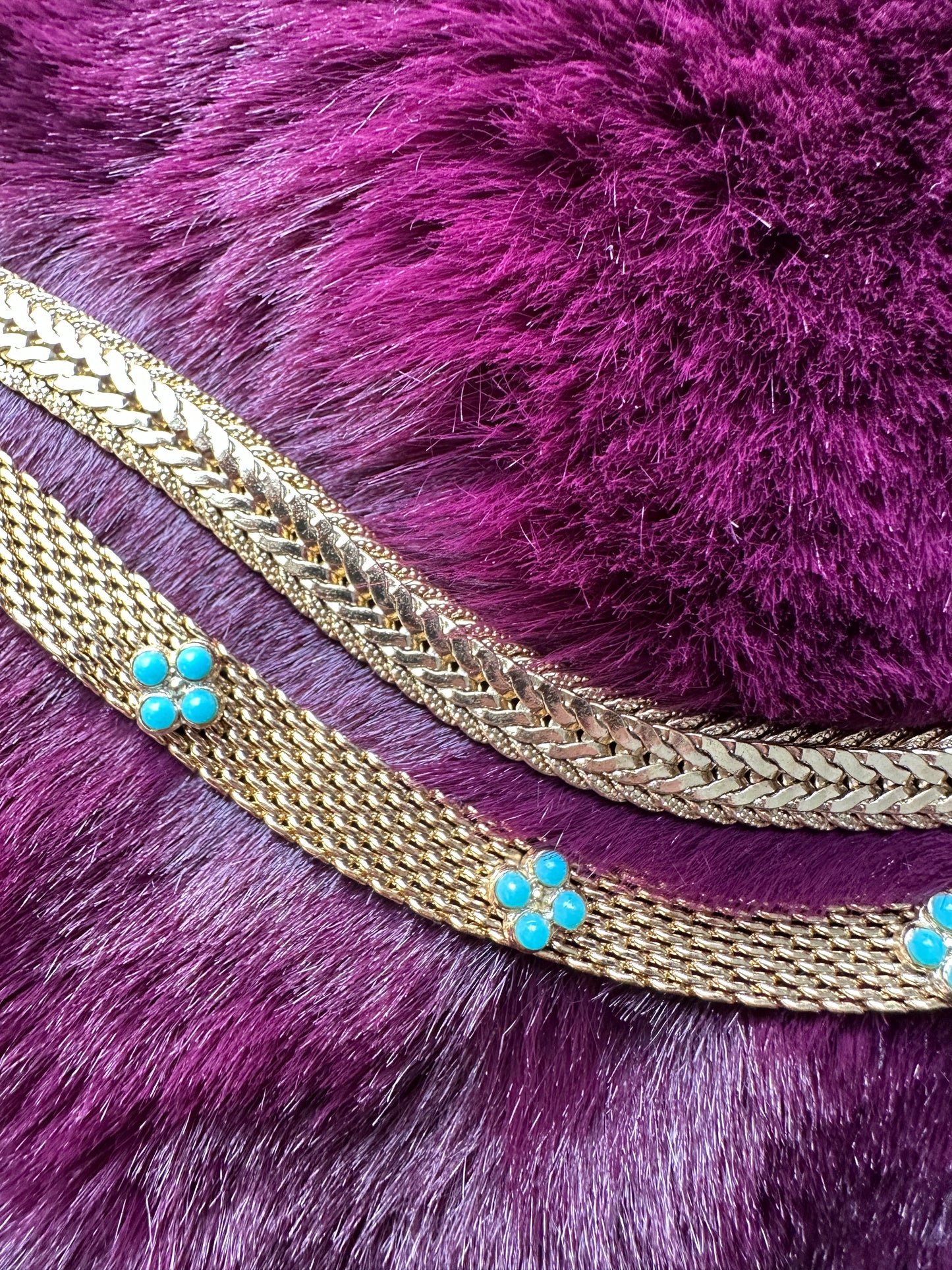 70s Gold Plated Collar Necklace