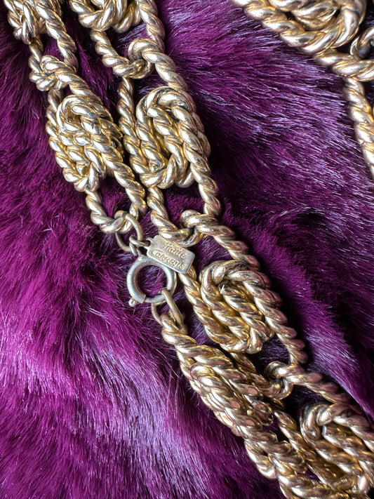 70s Chunky Gold Rope Chain Necklace