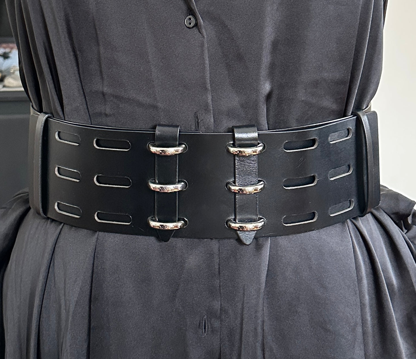 Haute Cuir Leather Corset Belt 35" - 46"