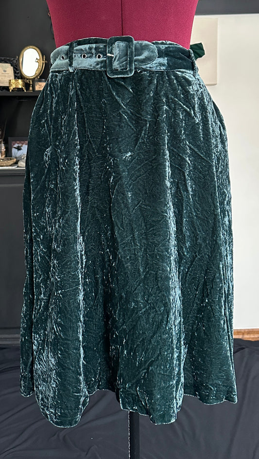 Mod Cloth Velvet Skirt L