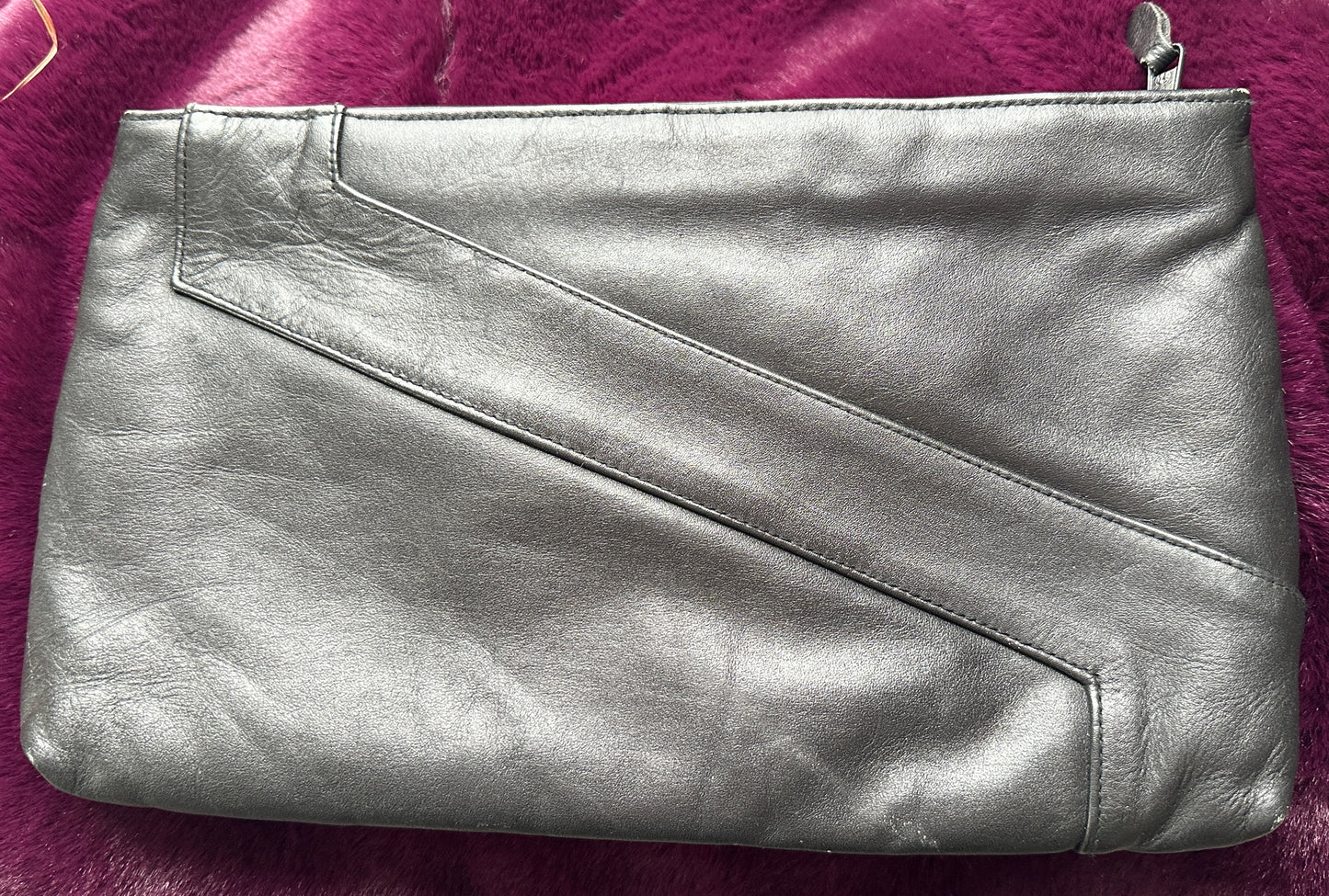 70s Black Leather Bag