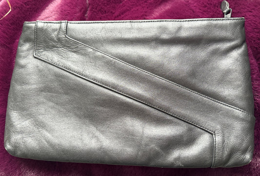 70s Black Leather Bag