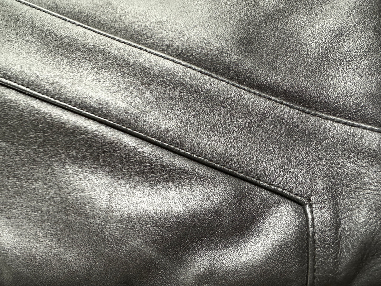 70s Black Leather Bag