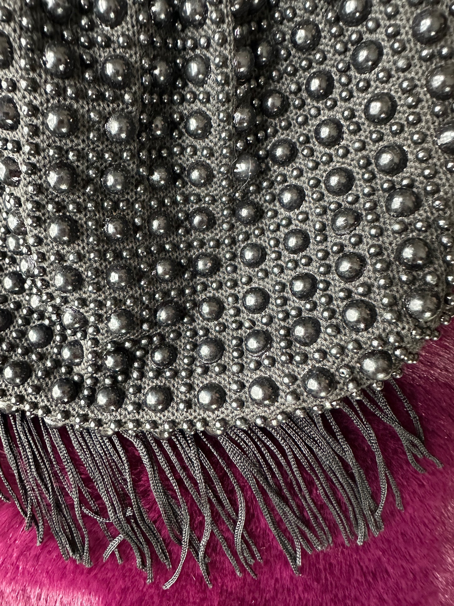 80s Beaded Pouch Bag