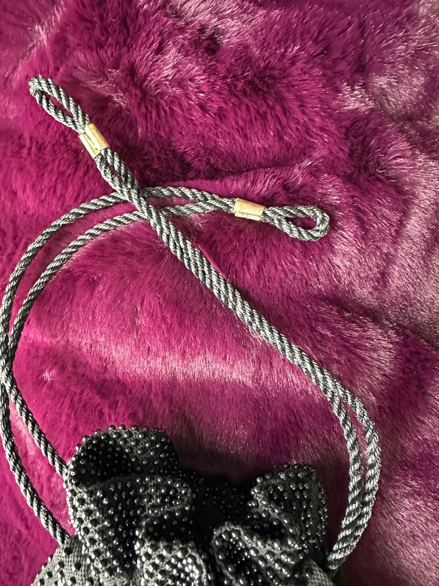 80s Beaded Pouch Bag