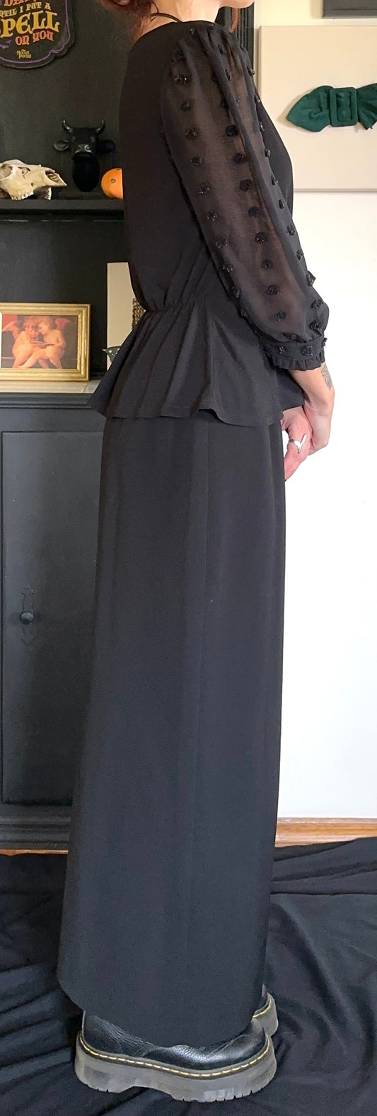 Crepe Column Skirt 10