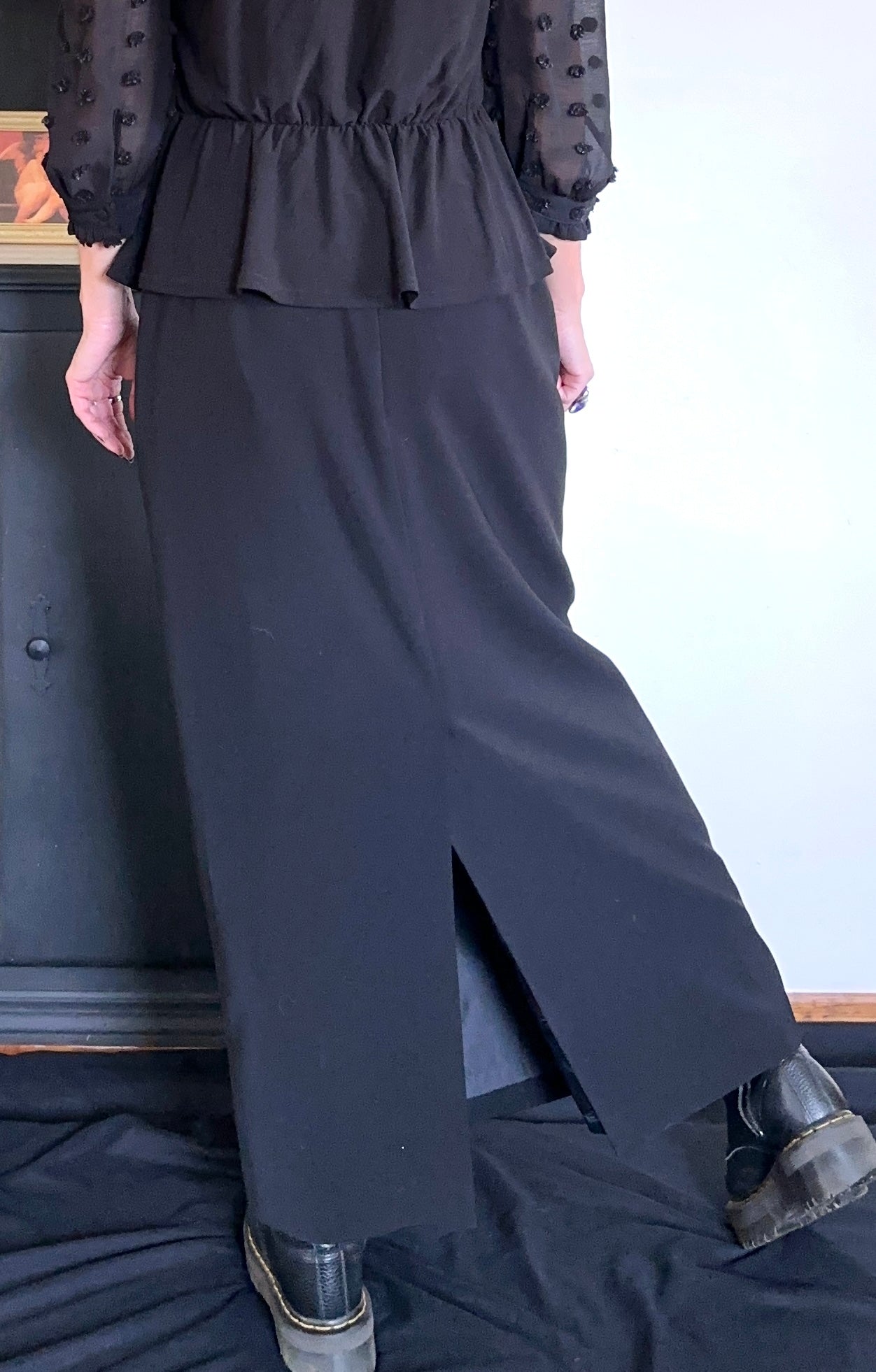 Crepe Column Skirt 10