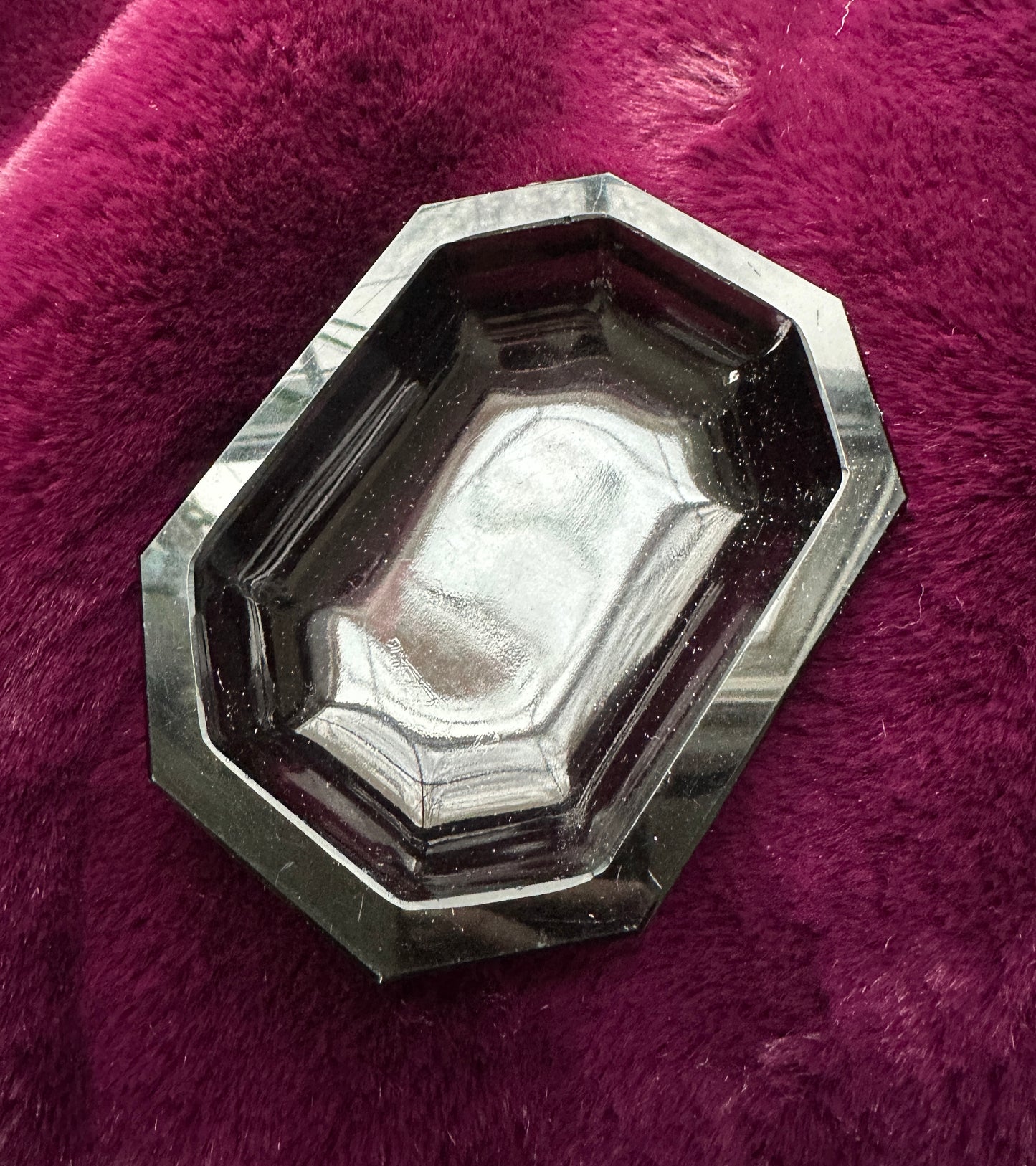 Antique Heinrich Hoffman Etched Glass Dish