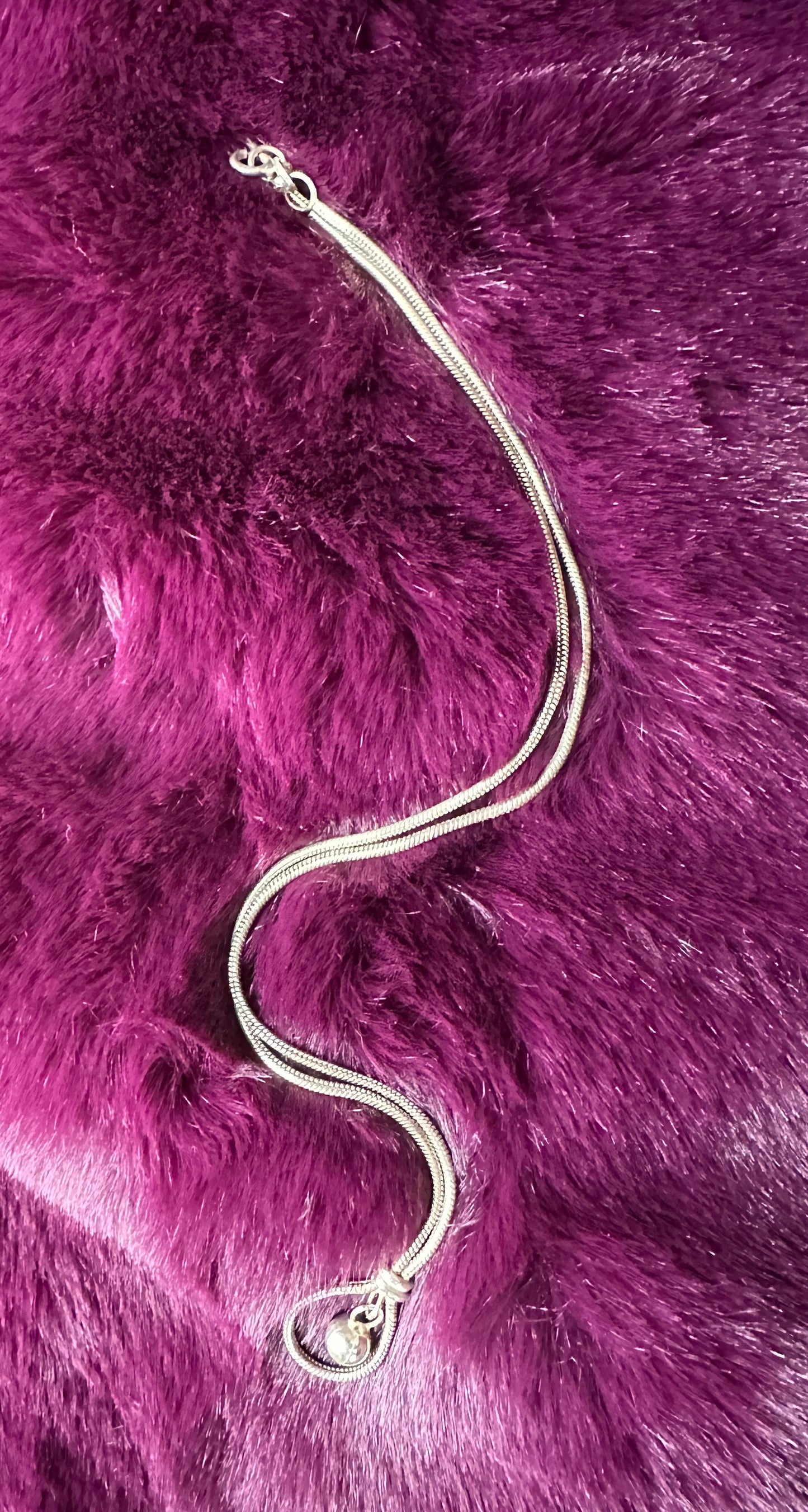 Sterling Silver Rope & Knot Necklace