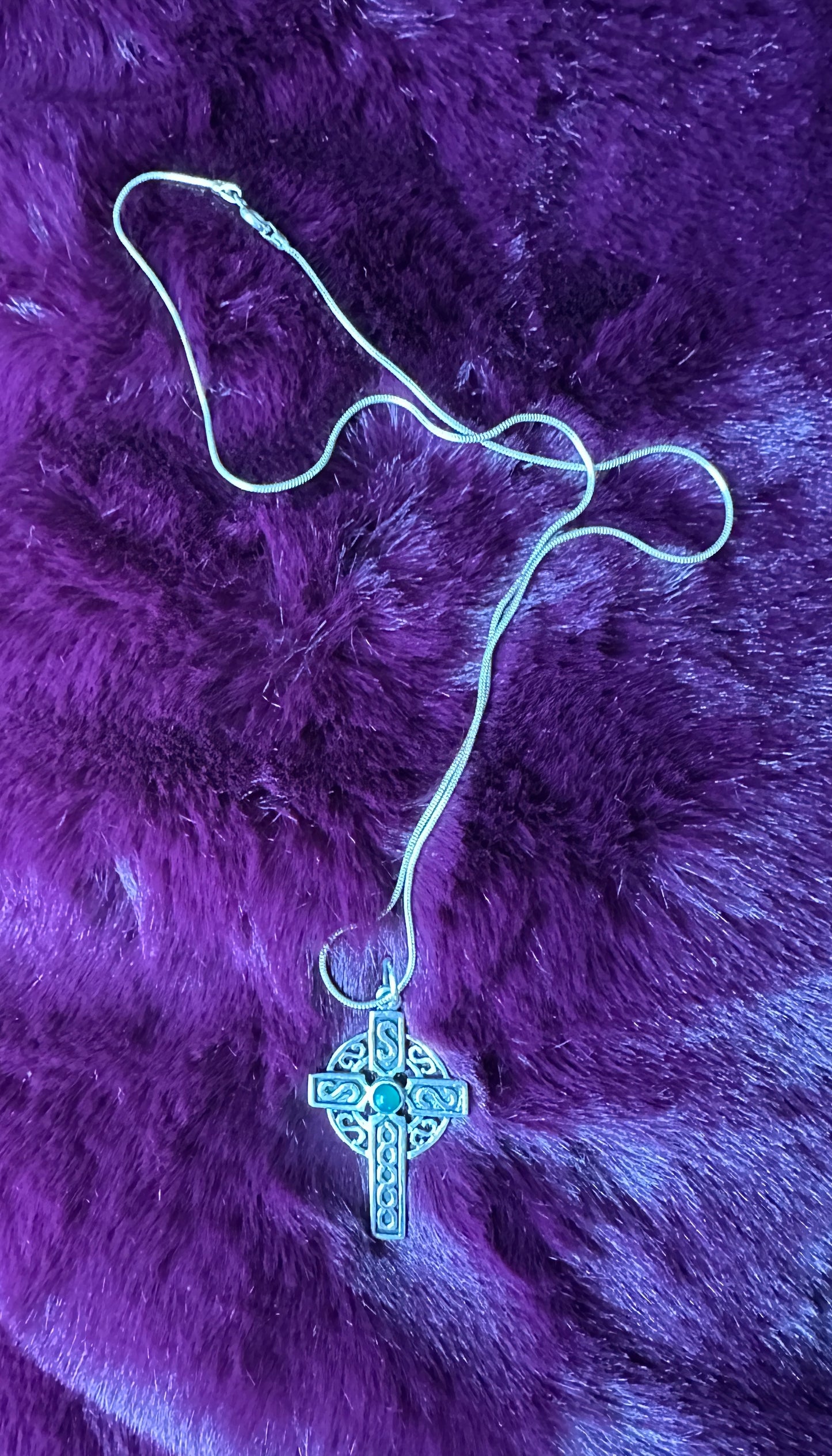 Silver Celtic Cross Necklace