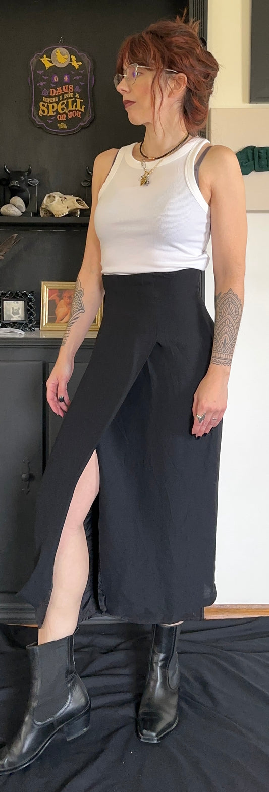 Vintage Open Front Skirt SZ 6