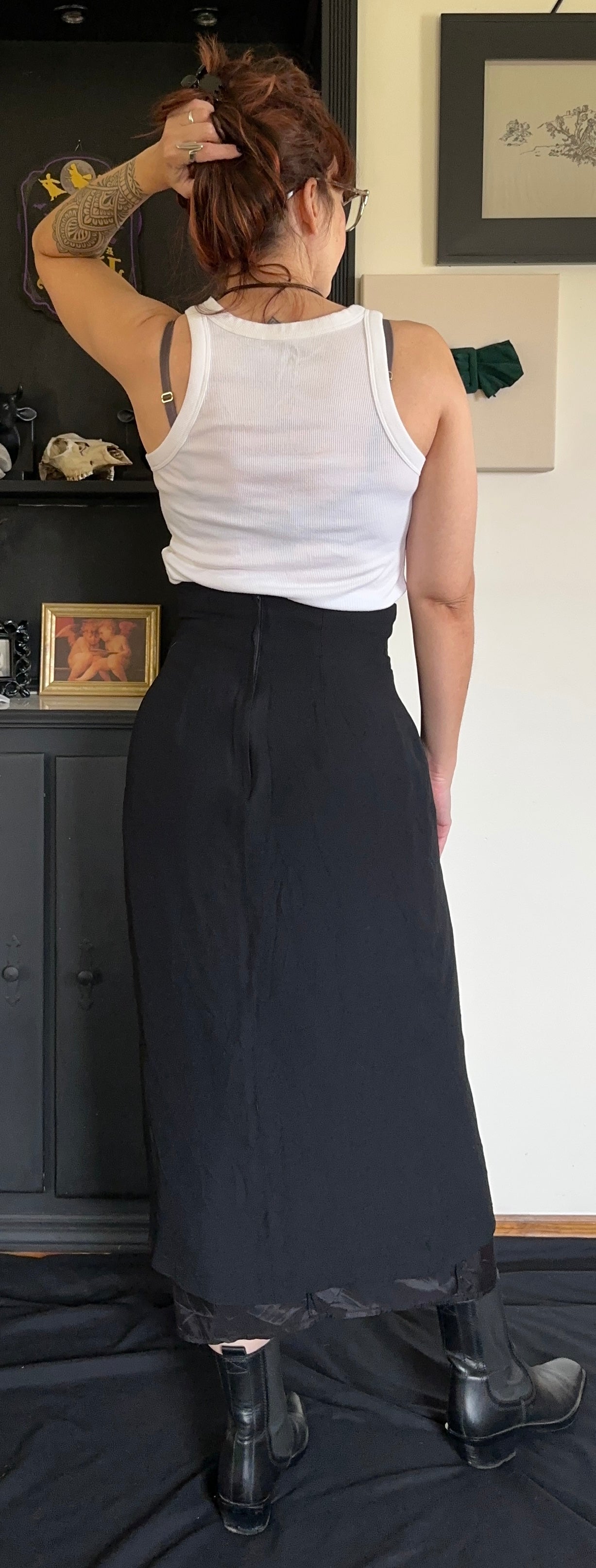 Vintage Open Front Skirt SZ 6