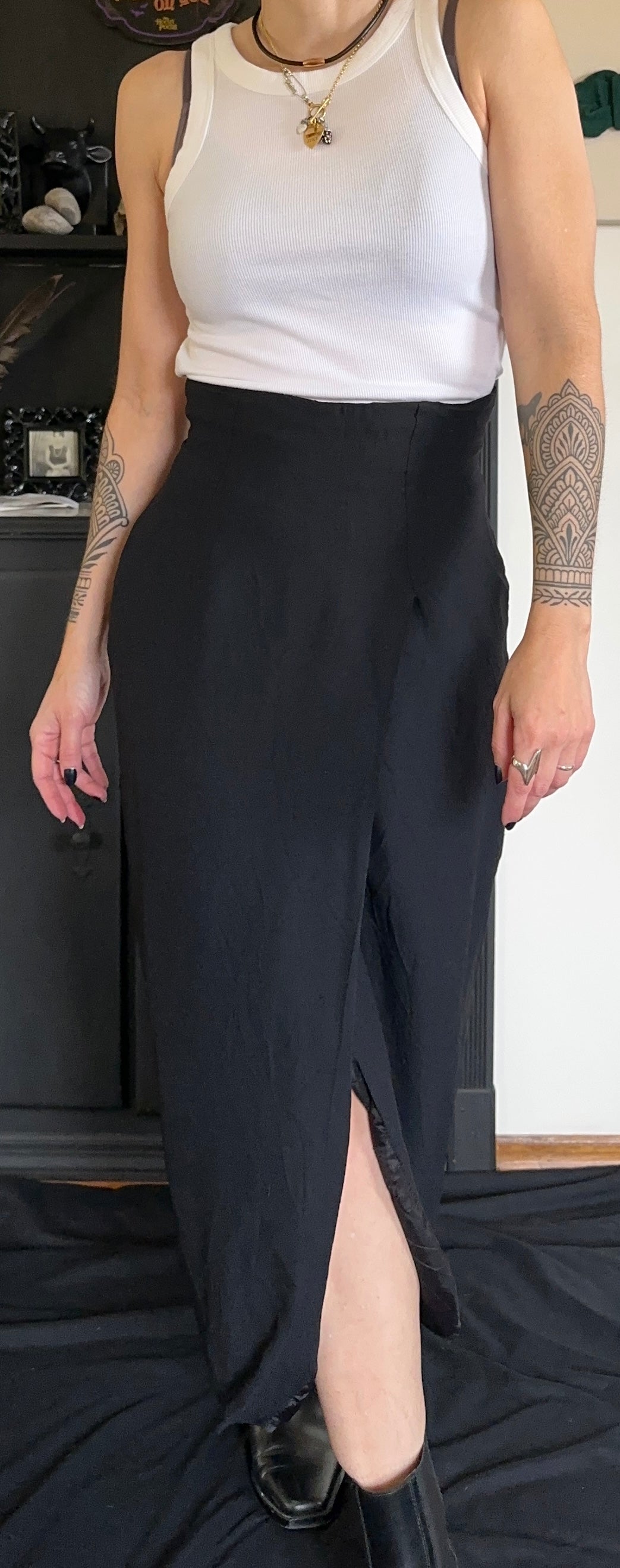 Vintage Open Front Skirt SZ 6