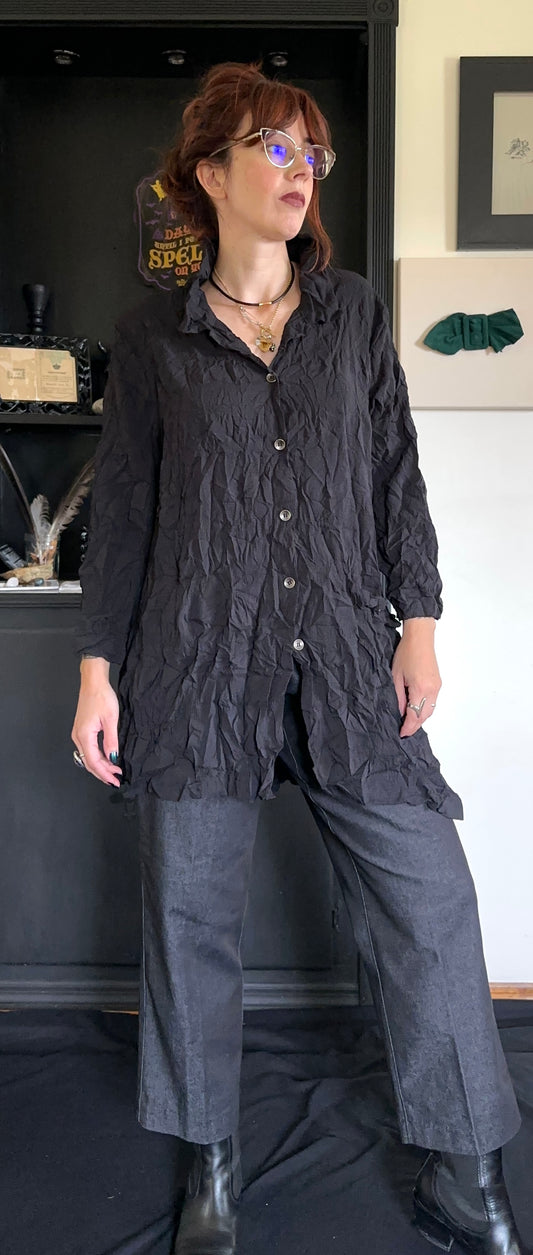 Vintage Crinkle Shirt L