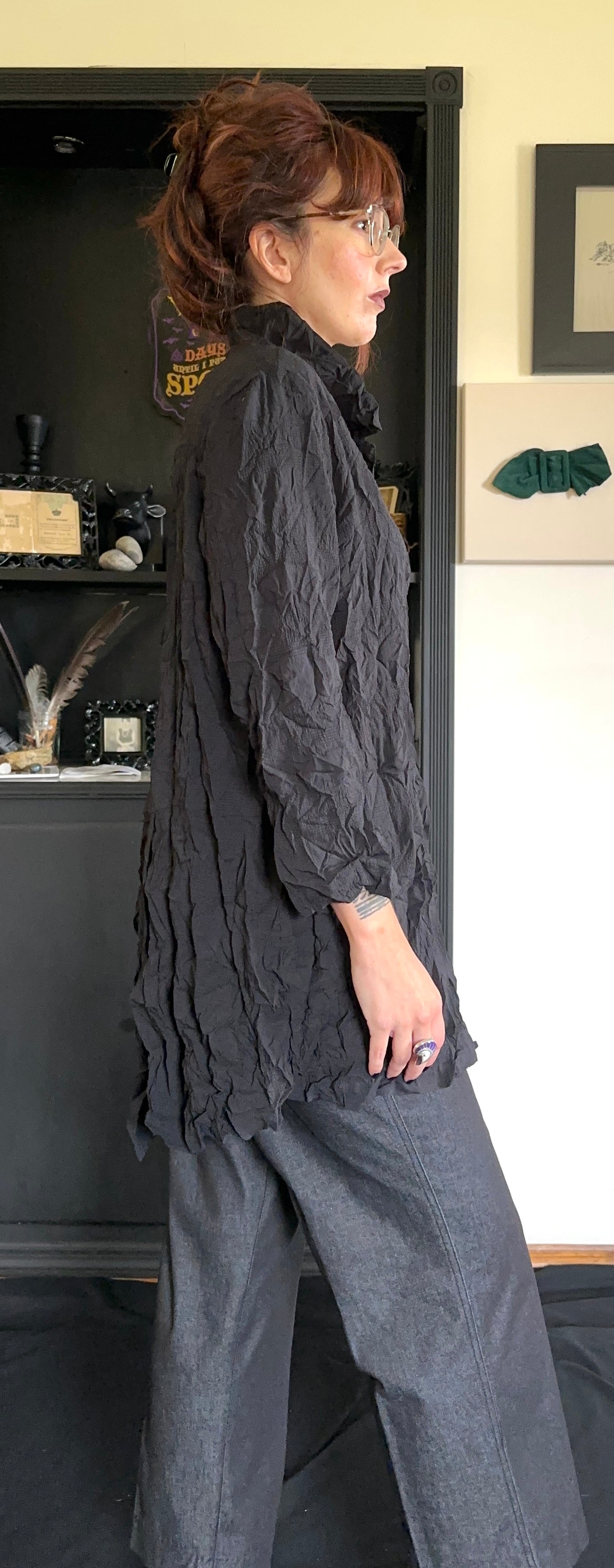 Vintage Crinkle Shirt L