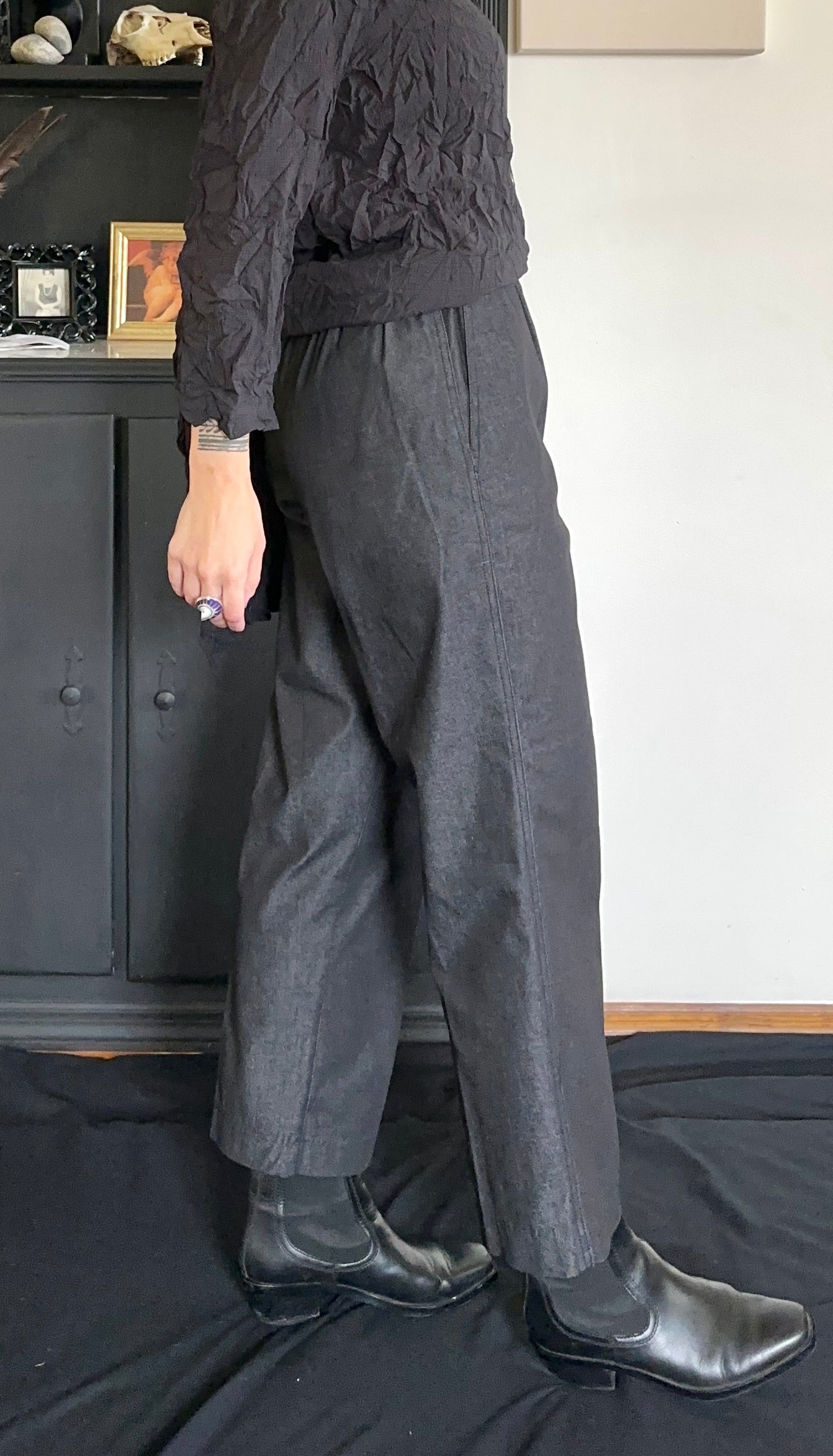 Dark Grey Denim Ankle Pants SZ 8P