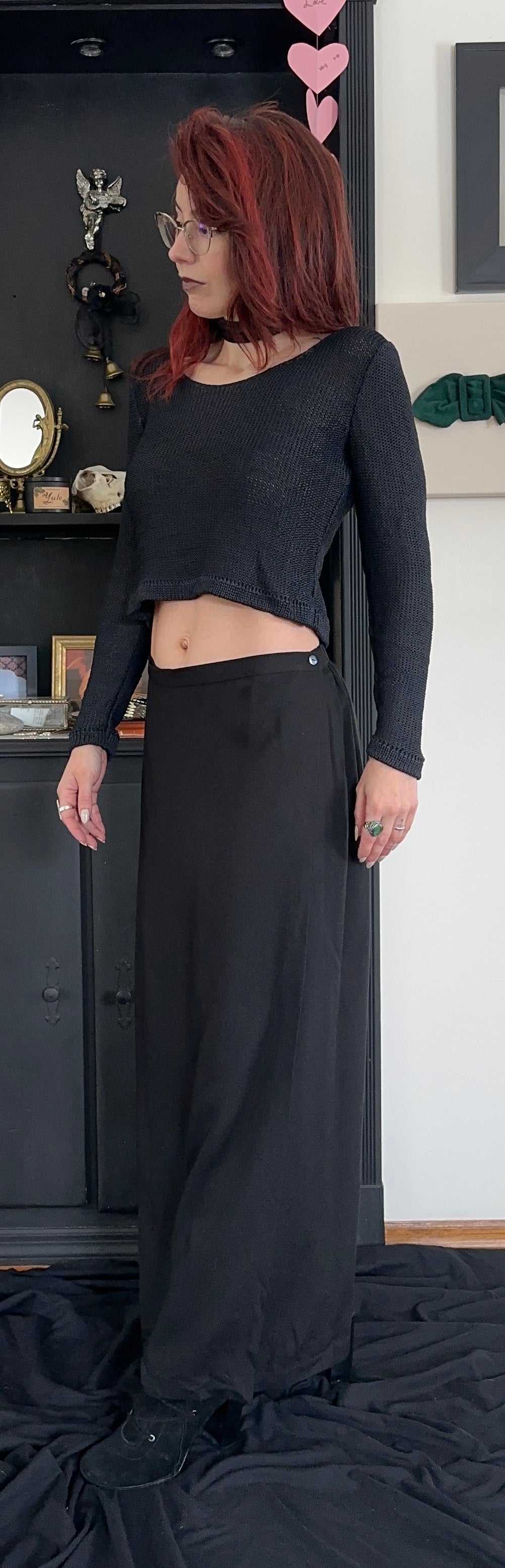 Vintage Eileen Fisher Silk Wrap Skirt SZ 8-12
