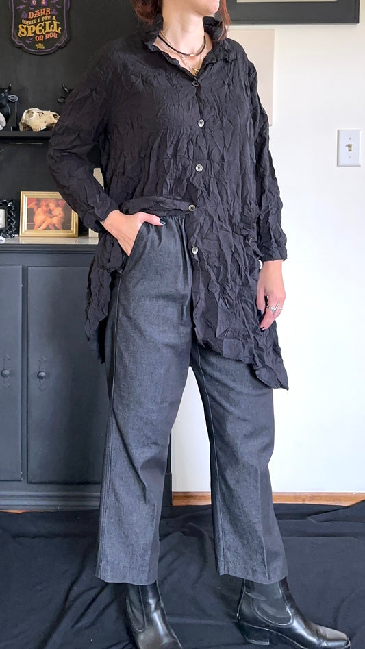 Dark Grey Denim Ankle Pants SZ 8P