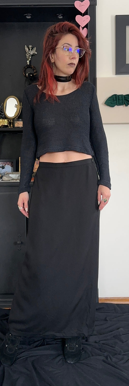 Vintage Eileen Fisher Silk Wrap Skirt SZ 8-12