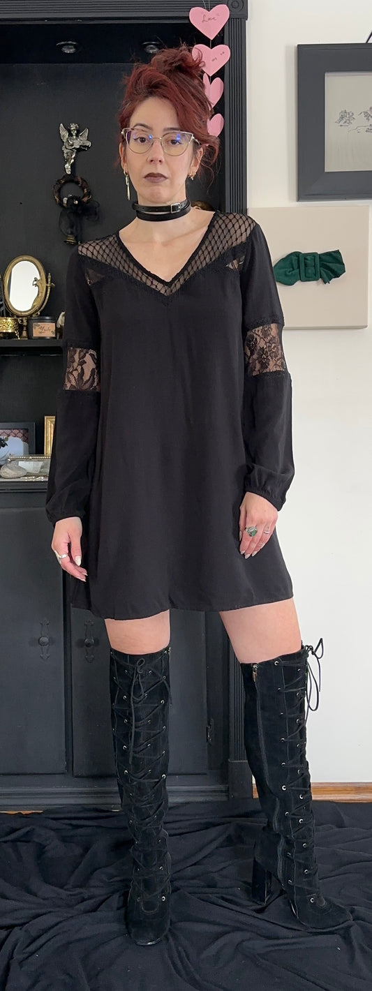 Lace Detail Dress M