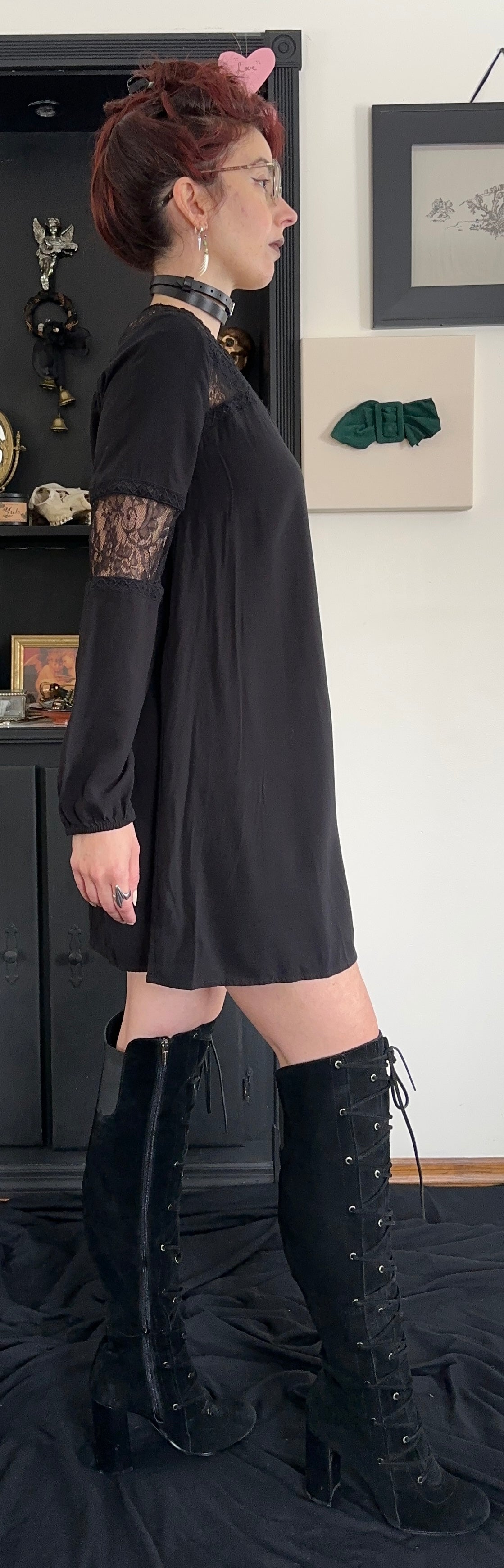 Lace Detail Dress M