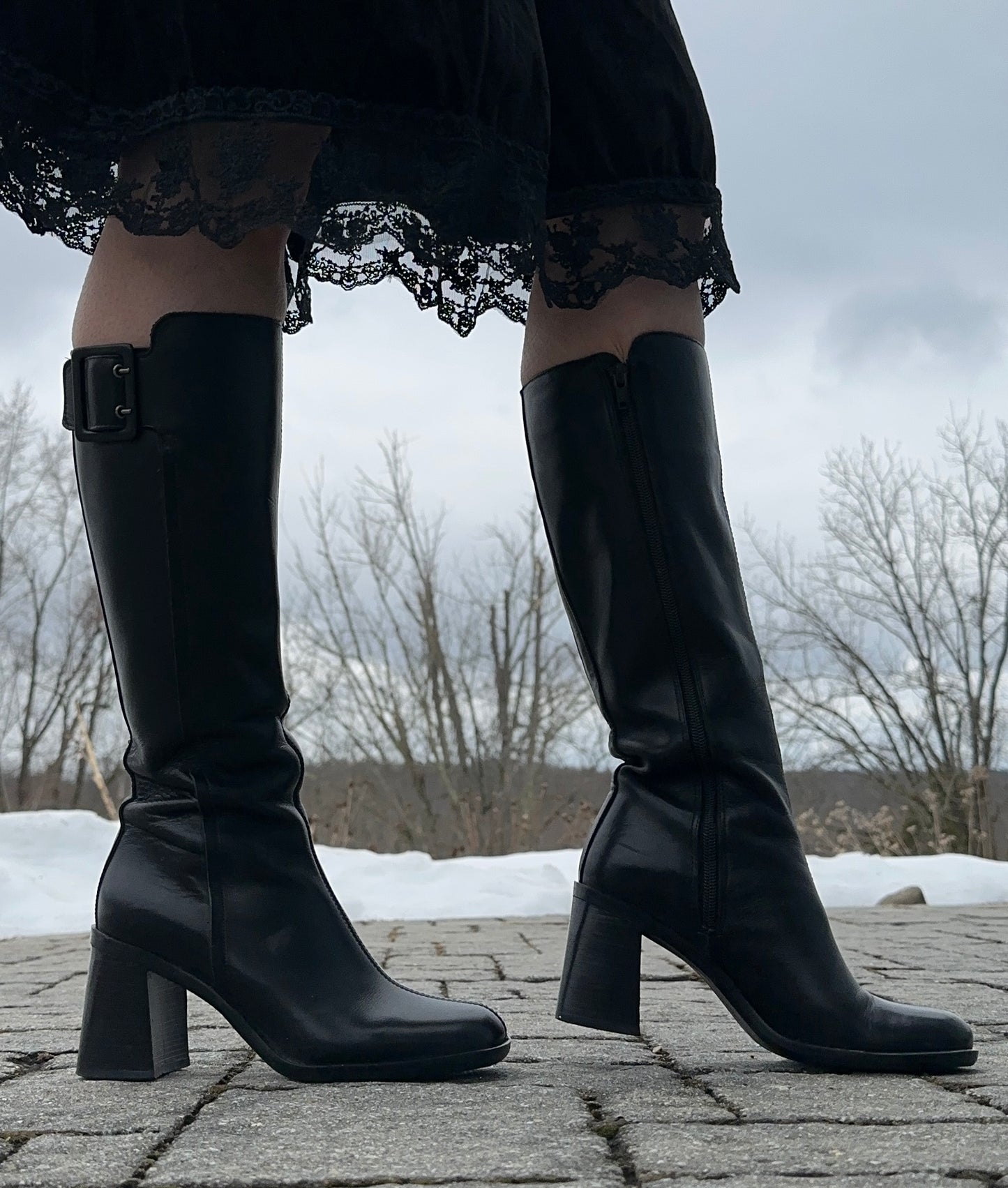 90s Knee High Boots SZ 6 - 6.5