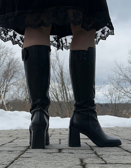 90s Knee High Boots SZ 6 - 6.5