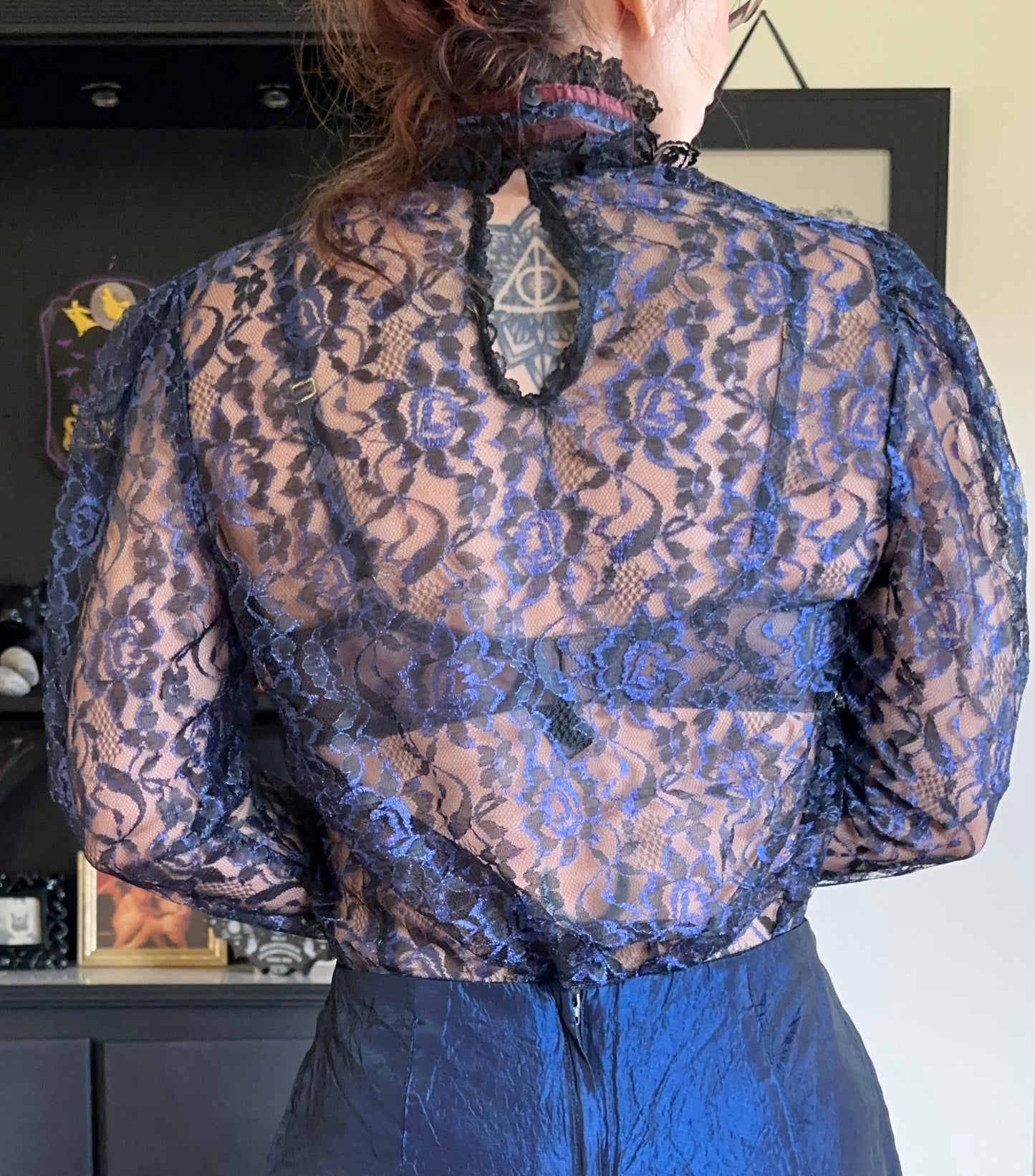 Vintage Gunne Sax Lace Top M-L